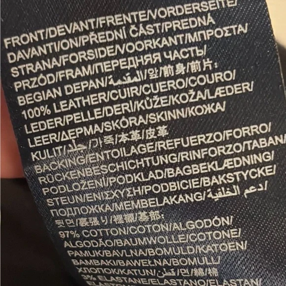 Tommy Hilfiger Black Leather Stretch Leggings - Picture 5 of 5